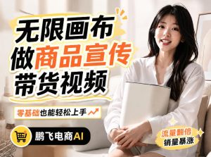 不用模特不用拍，AI生成电商带货视频｜无限画布从0到1搭建教程，全程实操演示，新手也能跟着落地-万象聊项目