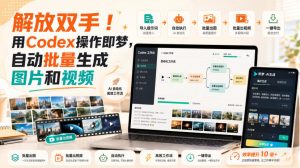 解放双手！用Codex操作即梦，自动批量生成图片和视频-万象聊项目