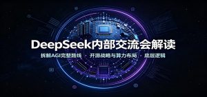 DeepSeek内部交流会解读：拆解AGI完整路线，开源战略与算力布局底层逻辑-万象聊项目