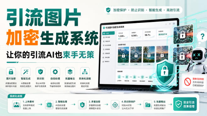引流图片加密生成系统，让你的引流AI也束手无策-万象聊项目