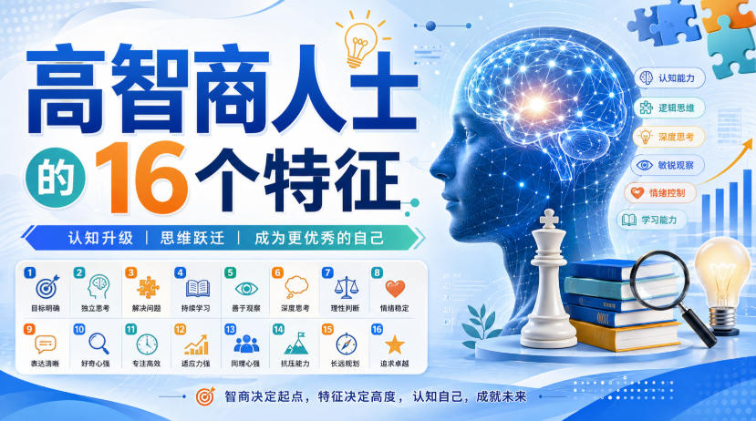 付费文章：高智商人士的16个特征-万象聊项目