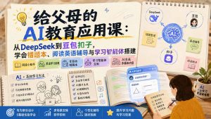 给父母的AI教育应用课:从DeepSeek到豆包扣子,学会错题本、阅读英语辅导与学习智能体搭建-万象聊项目