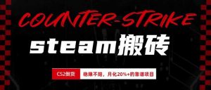 steam搬砖，倒卖cs2饰品，达到月化20%+的收益，真正的靠谱可落地长期项目-万象聊项目