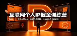互联网个人IP掘金训练营：底层本质认知，选题内容拆解，创作者心态全套训练-万象聊项目