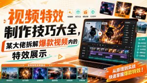 视频特效制作技巧大全，某大佬拆解爆款视频内的特效展示-万象聊项目