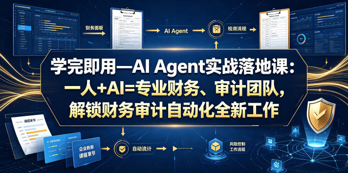 学完即用—AI Agent实战落地课：一人+AI=专业财务、审计团队，解锁财务审计自动化全新工作模式(更新0818)-万象聊项目