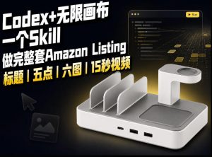 我用一个Codex Skill做完Amazon Listing:标题、五点、六图和视频全流程-万象聊项目