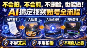 AI短视频起号实战项目，用AI做视频起号，45天涨粉12W，一条广告8.5k，广告接到手软，引流、变现两不误！-万象聊项目