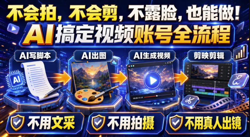 AI短视频起号实战项目，用AI做视频起号，45天涨粉12W，一条广告8.5k，广告接到手软，引流、变现两不误！-万象聊项目