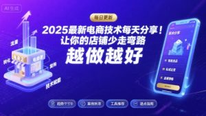 2025-2026最新电商技术每天分享，让你的店铺少走弯路，越做越好(更新26年08月)-万象聊项目
