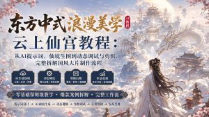 东方中式浪漫美学云上仙宫教程：从AI提示词、仙境生图到动态调试与剪辑，完整拆解国风大片制作流程-万象聊项目