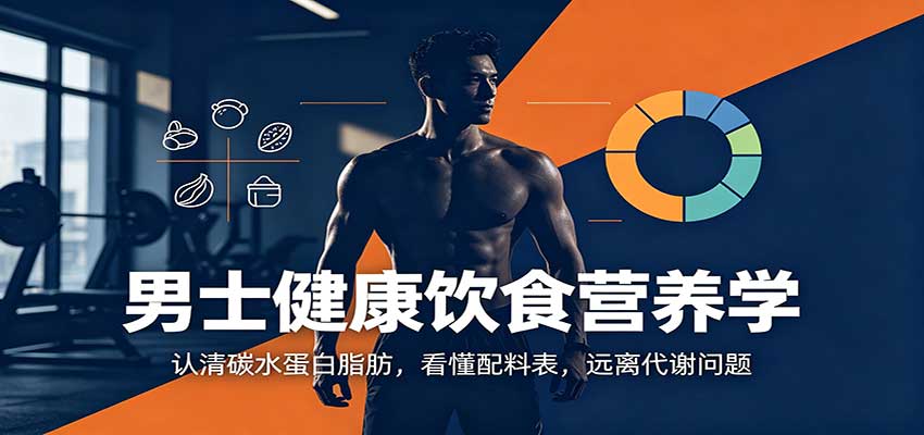 男士健康饮食营养学：认清碳水蛋白脂肪，看懂配料表，远离代谢问题-万象聊项目
