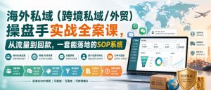 海外私域(跨境私域/外贸)操盘手实战全案课，从流量到回款，一套能落地的SOP系统-万象聊项目