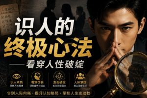 付费文章：识人的终极心法——看穿人性破绽-万象聊项目