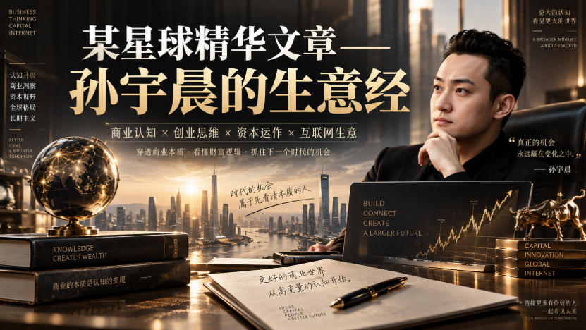 某星球精华文章——孙宇晨的生意经-万象聊项目