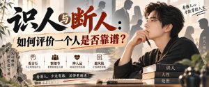 付费文章：识人与断人：如何评价一个人是否靠谱？-万象聊项目