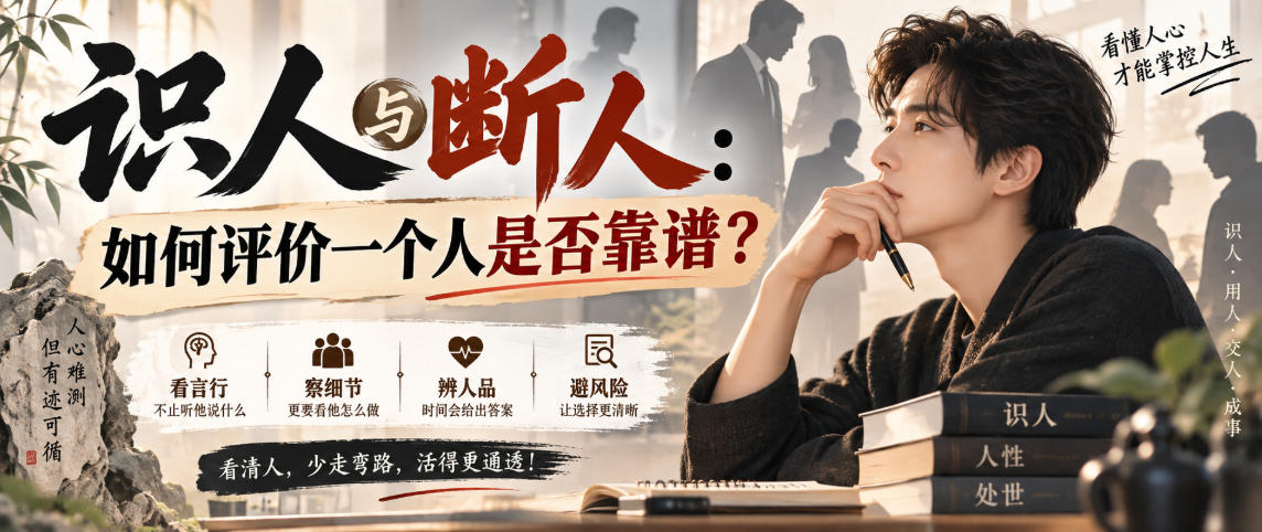 付费文章：识人与断人：如何评价一个人是否靠谱？-万象聊项目