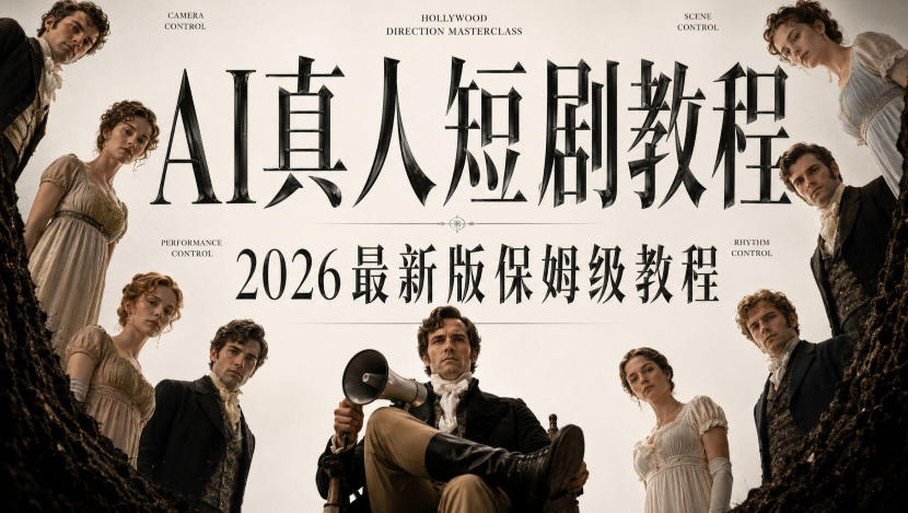 AI真人短剧制作全流程，AI视频大佬专为零基础研制的AI短剧教程，保姆级教程，新手一学就会！-万象聊项目