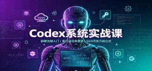Codex系统实战课：部署注册入门，多行业任务落地，Skill开发万能公式-万象聊项目