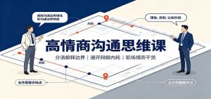 高情商沟通思维课：分清解释边界，避开辩解内耗，职场博弈干货-万象聊项目