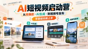 AI短视频启动营，从找爆款·AI生成·到视频号发布，零基础也能上手-万象聊项目