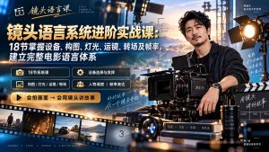 镜头语言系统进阶实战课：18节掌握设备、构图、灯光、运镜、转场及帧率，建立完整电影语言体系-万象聊项目