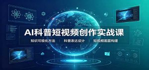AI科普短视频创作实战课：配套要点文档，文案与视频提示词模板教学-万象聊项目