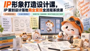 IP形象打造设计课，IP策划设计落地商业变现全流程系统课-万象聊项目
