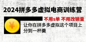 (11525期)2024拼多多虚拟电商训练营 不用s单 不用改销量  在拼多多虚拟上分到一杯羹-万象聊项目