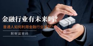 公众号付费文章：金融行业有未来吗？普通人如何利用金融行业发财?(附财富密码)-万象聊项目
