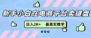 (11610期)新手小白在电商平台卖键盘,日入2K+最真实教学-万象聊项目