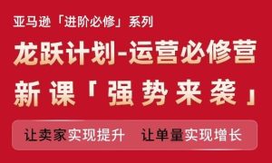 亚马逊进阶必修系列,龙跃计划-运营必修营新课,让卖家实现提升 让单量实现增长-万象聊项目
