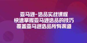 亚马逊选品实战课程，快速掌握亚马逊选品的技巧，覆盖亚马逊选品所有渠道-万象聊项目