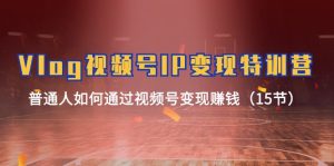 (11654期)Vlog 视频号IP变现特训营,普通人如何通过视频号变现赚钱(15节)-万象聊项目