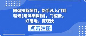 网盘拉新项目，新手从入门到精通(附详细教程)，门槛低，好落地，变现快-万象聊项目