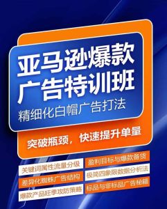 亚马逊爆款广告特训班,快速掌握亚马逊关键词库搭建方法,有效优化广告数据并提升旺季销量-万象聊项目