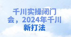 千川实操闭门会,2024年千川新打法-万象聊项目