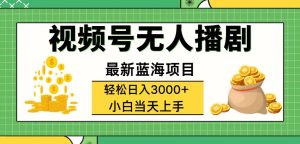 (12128期)视频号无人播剧,轻松日入3000+,最新蓝海项目,拉爆流量收益,多种变…-万象聊项目