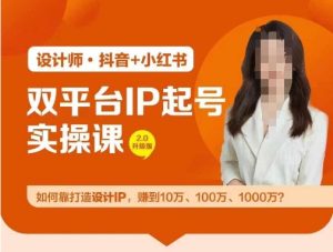 双平台IP起号实操营,教你如何靠打造设计IP,赚到10万、100万、1000万?-万象聊项目