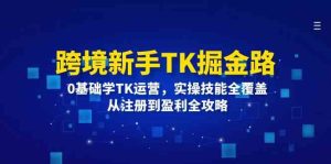 跨境新手TK掘金路:0基础学TK运营,实操技能全覆盖,从注册到盈利全攻略-万象聊项目
