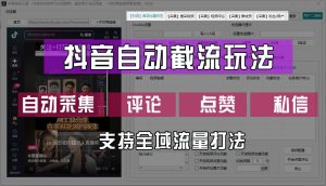 抖音自动截流玩法,利用一个软件自动采集、评论、点赞、私信,全域引流-万象聊项目