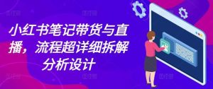 小红书笔记带货与直播,流程超详细拆解分析设计-万象聊项目