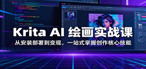 Krita AI 绘画实战课：从安装部署到变现，一站式掌握创作核心技能-万象聊项目