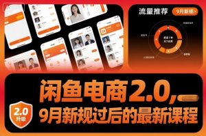 闲鱼电商2.0，9月新规过后的最新课程-万象聊项目