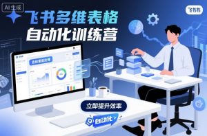 飞书多维表格自动化训练营,手把手教你告别重复处理,用多维表格开启高效办公新模式-万象聊项目