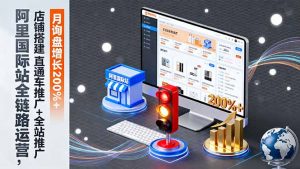 阿里国际站全链路运营，店铺搭建+直通车推广+全站推广，月询盘增长200%+-万象聊项目