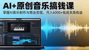 AI+原创音乐搞钱课：掌握AI音乐制作与商业变现，月入6000+低成本高收益-万象聊项目