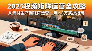 2025短视频矩阵运营全攻略：从素材生产到矩阵运营，月入3万实操指南-万象聊项目