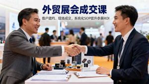 外贸展会成交课,含目标制定、客户邀约、现场成交,系统化SOP提升参展ROI-万象聊项目