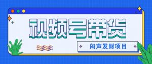 微信视频号带货项目，轻松日赚赚2000+，这个挣钱入口很多伙伴都在闷声发财-万象聊项目